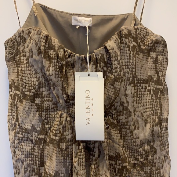 Valentino NEW Python camisole / bustier silk top - Picture 4 of 17